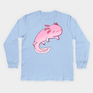 axolotl illustration Kids Long Sleeve T-Shirt